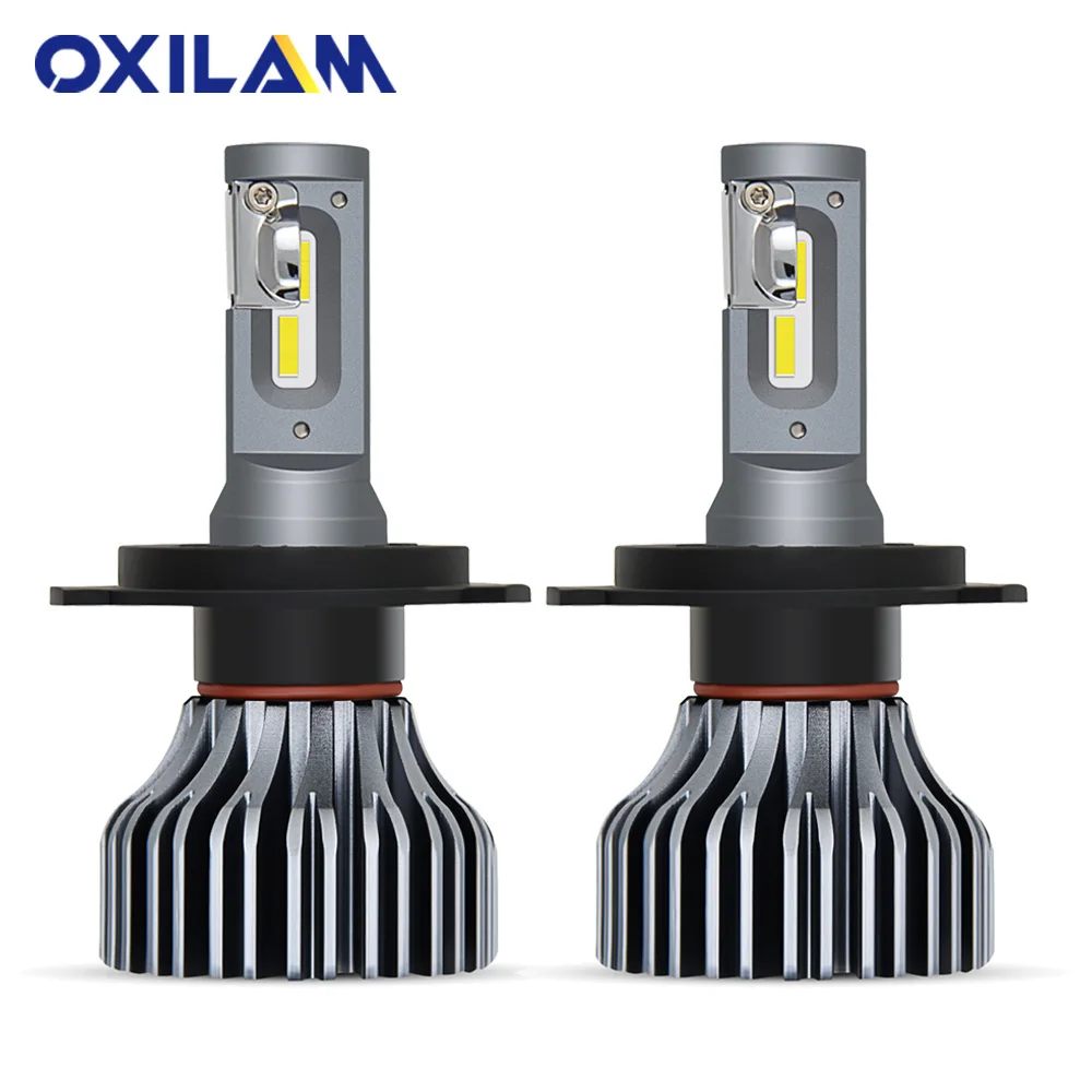 OXILAM LED H7 Fanless Car Headlight Bulbs LED 9000LM H11 H8 9006/HB4