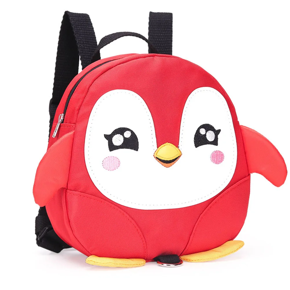 Детский рюкзак с поводьями, легкий рюкзак, Подарок Пингвина, безопасный Регулируемый ремень, милый мультяшный рюкзак с ремнем