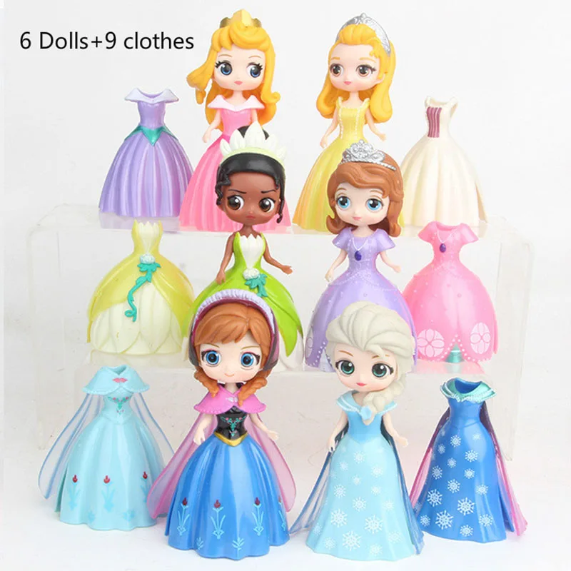 6 Sztuk Disney Anime Rysunek 4th Q Wersja Księżniczka