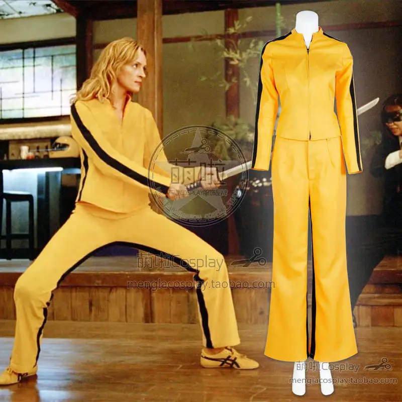 Kill Bill/костюм для косплея невесты Beatrix Michelle Kiddo новый желтый наряд униформа костюм
