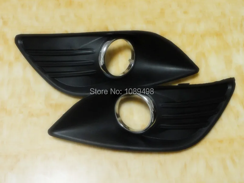 2 Pcs Pair RH and LH fog light font b lamp b font cover with trim
