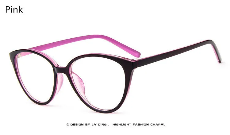 Boyeda бренд Модные женские туфли миопия очки кадр кошачий глаз оптические очки кадр Винтаж Ретро зрелище очки - Цвет оправы: Pink