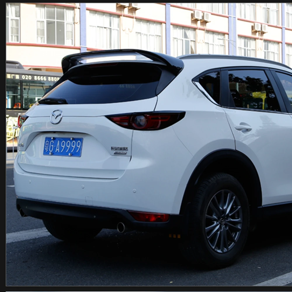 

ABS Plastic Unpainted Color Rear Roof Spoiler Tail Trunk Boot Lip Wing Car Accessories Fit For Mazda CX-5 CX5 2017 2018