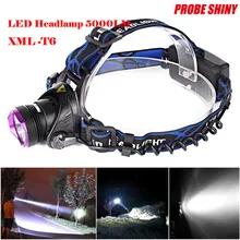 Супер 5000LM CREE XM-L T6 светодиодный головной светильник вспышки светильник головной светильник 18650 170207
