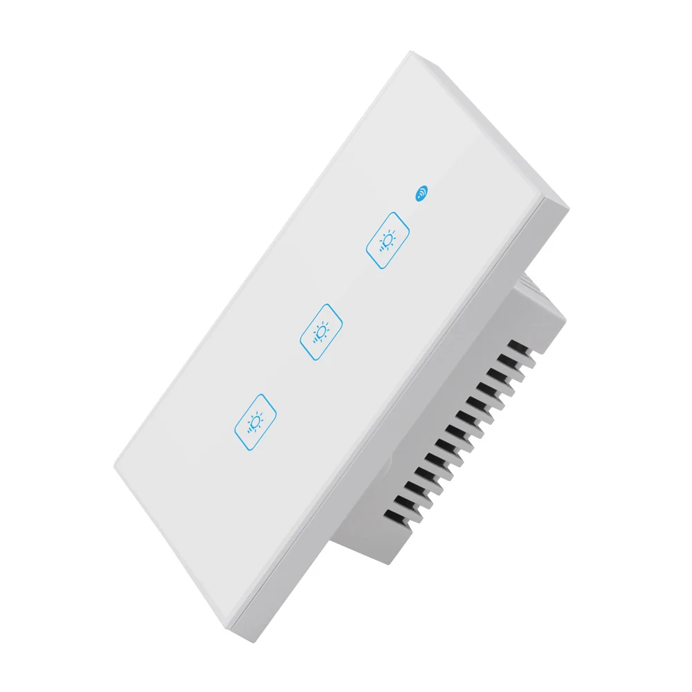 WS Wi Fi приложение/сенсорный настенный выключатель света 1/2/3 панель сенсорный