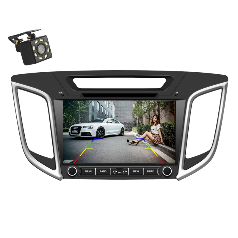 Clearance 2 Din Car Radio DVD GPS Navigation Player For Hyundai Creta IX25 2014 2015 2016 2017 2018 touch screen navy Multimedia headunit 3