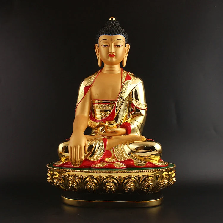 

Sakyamuni Buddha Tibetan tantric sanbao Buddha statue solemn Buddhist Buddha