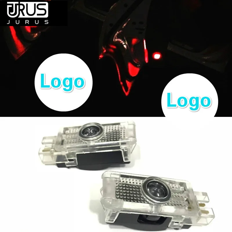 

JURUS LED Car Door Welcome Light Logo Laser Projector Ghost Shadow For Mercedes W203 C-Class W209 R199 SLK R171 Auto Accessorie
