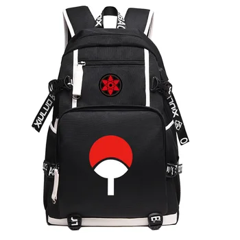 

Hot Anime Uzumaki Naruto Sasuke Sharingan USB Charging Laptop Boy Girl School Bag Women Bagpack Teenagers Canvas Men Backpack