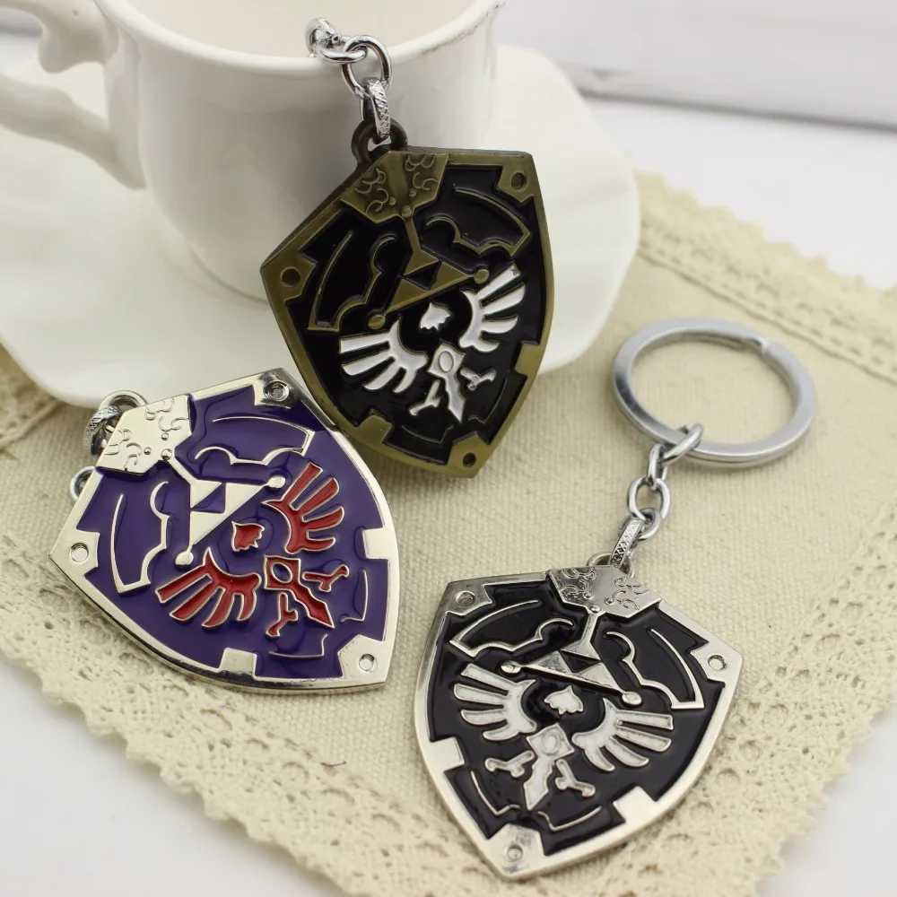 

10 pcs/lot Creative Anime The Legend of Zelda keyring keychain toys Zelda pendant set keychain gifts