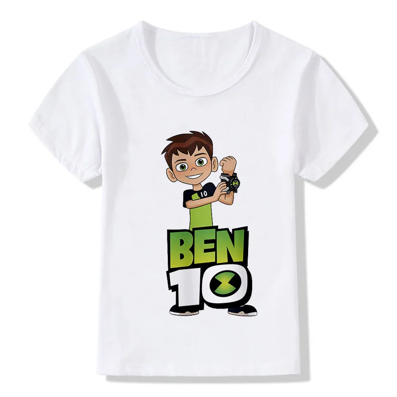 В году, новая детская футболка Omnitrix Ben 10 Детская рубашка детская летняя повседневная рубашка футболка с рисунком аниме для мальчиков и девочек