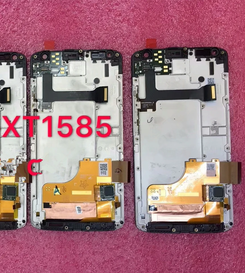 

Azqqlbw For Motorola Moto Droid Turbo 2 XT1580 XT1581 XT1585 LCD Display Touch Screen Digitizer Assembly with frame black