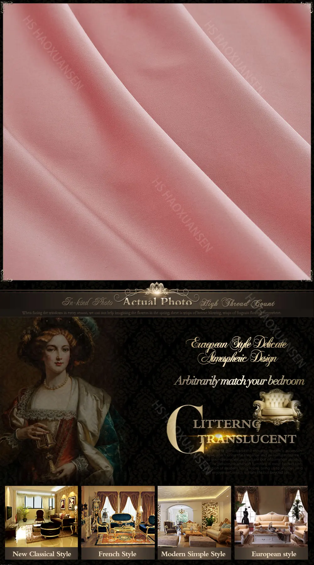 Discount Luxury Euro Embroidery 4pcs Pink Bedding Sets 1000 Thread Count Egyptian Cotton Bed Clothes Double Sheets Set Queen King Size 2
