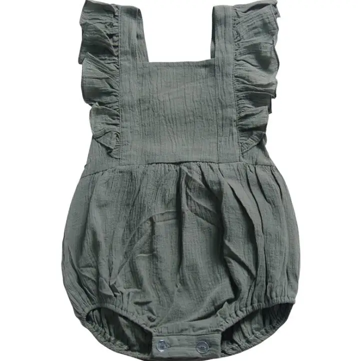

Infant Newborn Baby Girls Clothing Lace Ruffles Rompers Jumpsuit Cute Bow Sunsuit Summer 2019 Baby Girls Costume