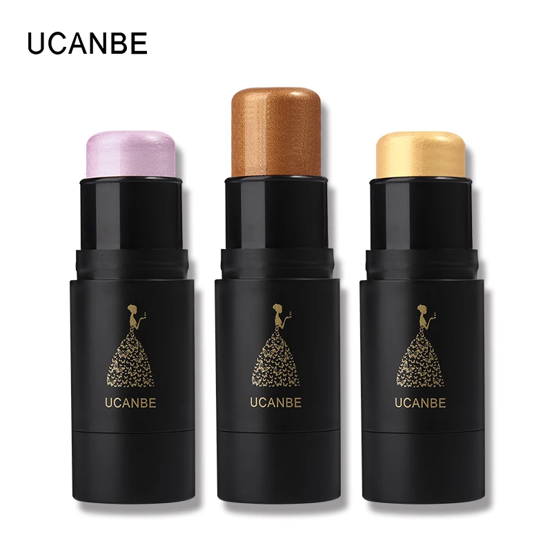 UCANBE брендовые матовые мерцающие бронзаторы, палочка, 3D Макияж лица, основа для макияжа, маскирующий крем Контурный карандаш, осветитель, светящийся набор