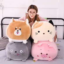 Soft Animal Cartoon Pillow Cushion Cute Fat Dog Cat Totoro Penguin Pig Plush Toy Stuffed Lovely kids Birthday Gift Soft Animal Cartoon Pillow Cushion Cute Fat Dog Cat Totoro Penguin Pig Plush Toy Stuffed Lovely kids Birthday Gift