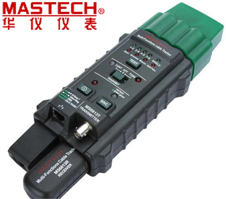 

MASTECH MS6813 RJ45 Cable tracking finder Telephone Wire Tracker Tracer Toner Network Cable Tester Detector Line Finder
