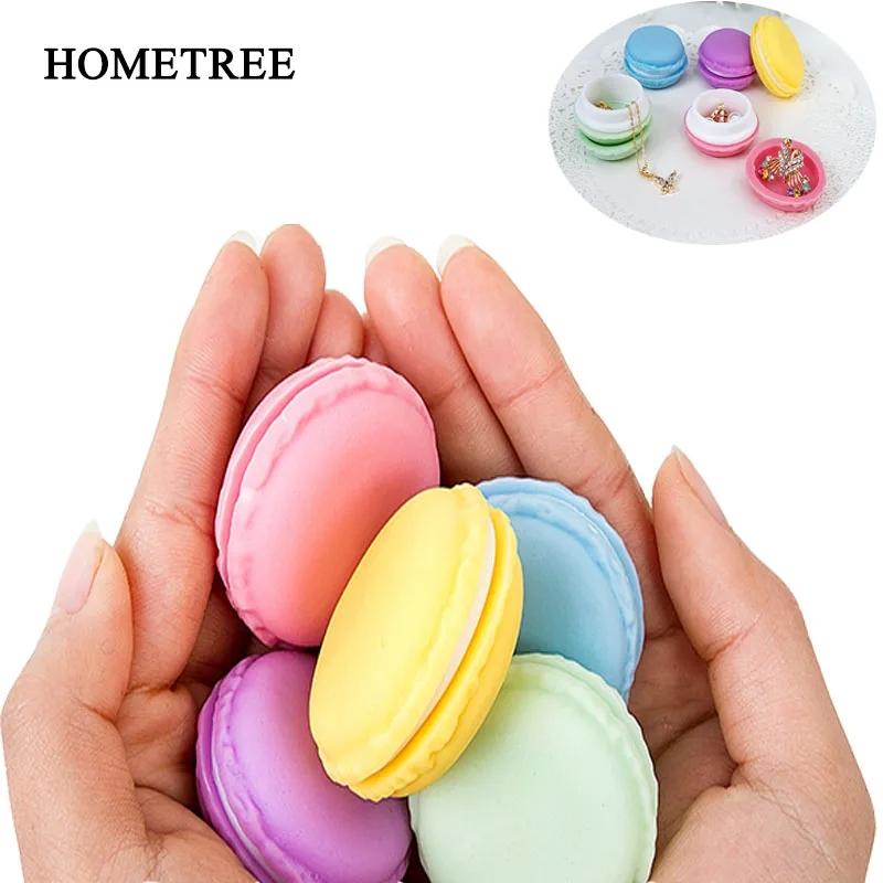 

HOMETREE 2Pc Portable Mini Macaron Jewelry Storage Box Necklace Earring Jewelry Storage Drug Headset Daily Sundries Storage H729
