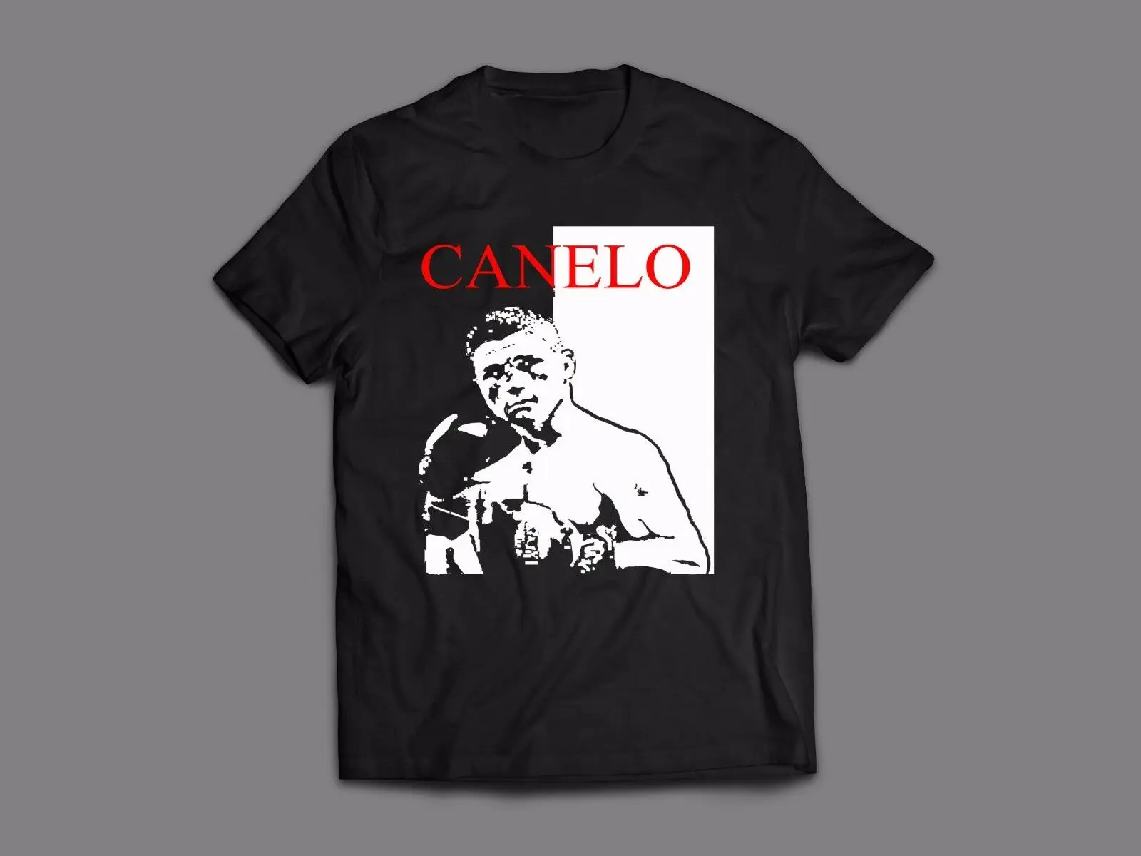 Мексиканский боксер CANELO ALVAREZ футболка на заказ SCARFACE ART * полный передней части