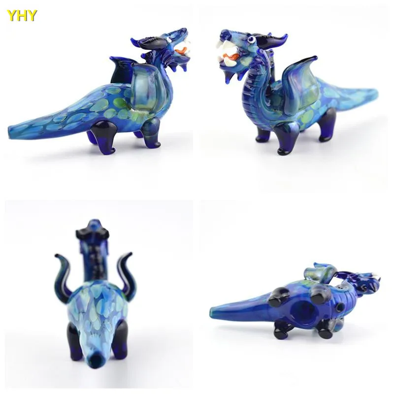 Glass Smoking Pipes Dinosaur Oil Burner Pipes Tobacco Pipe Portable Animal Hand Pipe Wholesale Latest Lovely Smoking Glass Pipes01