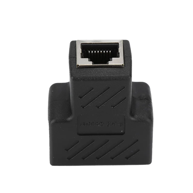 1 To 2 Ways LAN Ethernet Network Cable RJ45 Female Splitter Connector Adapter For Laptop Docking Stations Z07 Drop ship shipping 1 To 2 Ways LAN Ethernet Network Cable RJ45 Female Splitter Connector Adapter For Laptop Docking Stations Z07 Drop ship shipping