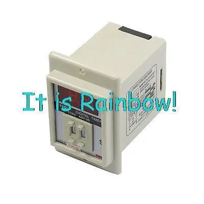 

Free Shipping ASY-2D AC/DC 12V 9.9 Second Digital Timer Programmable Time Delay Relay White