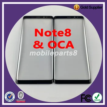 

10pcs/lot Free shipping outer Glass with oca for samsung note8 note9 S8 S9 S8plus Front Glass with oca Replacement OEM quality