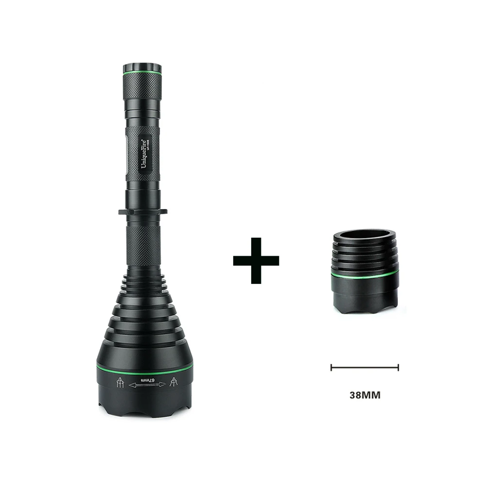 

New Design Uniquefire 1508-67mmIR 940nm LED Flashlight +Replaceable 38mm Lens High Quality For Camping Hunting Free Shipping