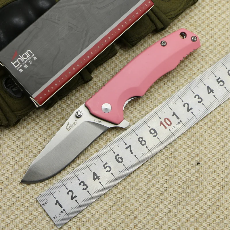 

Outdoor mini pocket portable folding knife 8Cr13Mov high hardness steel fashion handle knife tool fruit kitchen supplies