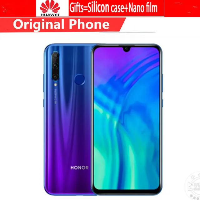 

Original Honor 20i 4G LTE Mobile Phone Kirin 710 Android 9.0 6.21" 2340X1080 6GB RAM 256GB ROM 32.0MP Face ID Fingerprint