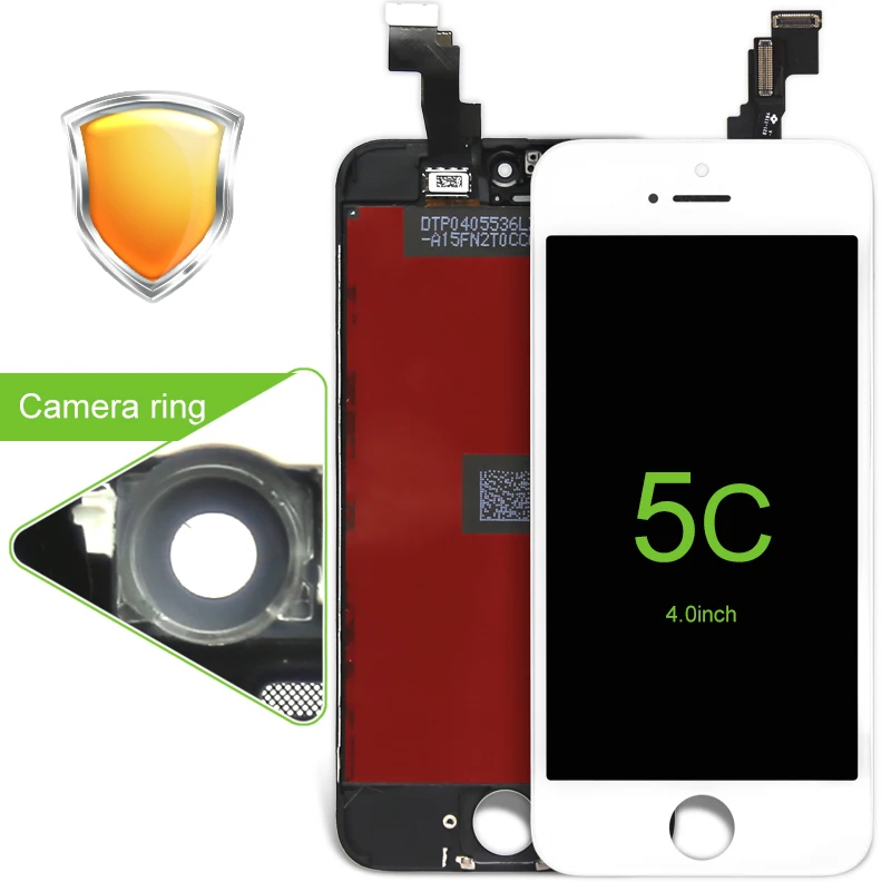 imágenes para 10 UNIDS/LOTE AAA W/B para 5c iPhone LCD de pantalla Digitalizador Asamblea con Replacement Glass + Soporte de La Cámara imágenes para 10 UNIDS/LOTE AAA W/B para 5c iPhone LCD de pantalla Digitalizador Asamblea con Replacement Glass + Soporte de La Cámara