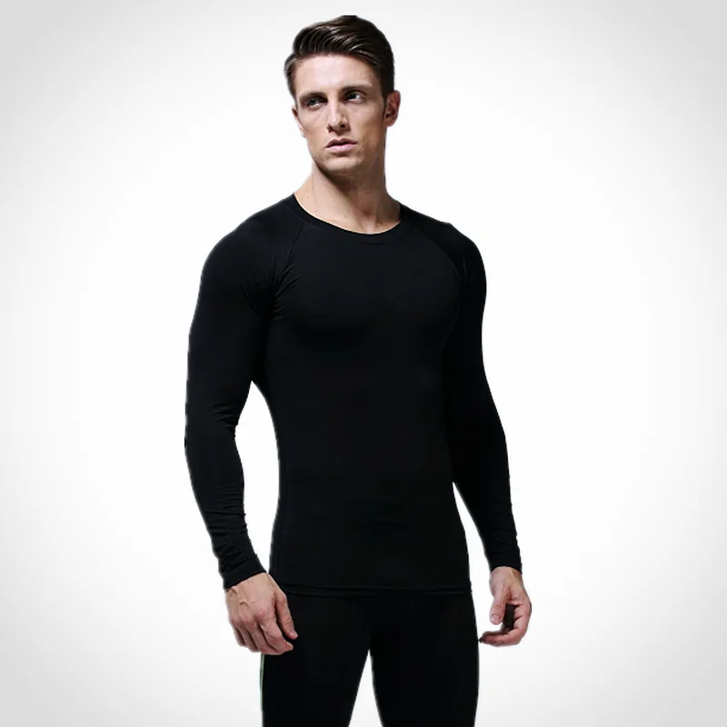 Compression Tights Base Layer Running Fitness Gym Exercise Soccer Basketball Men Sports Clothing Shirt Jersey Sportswear E626