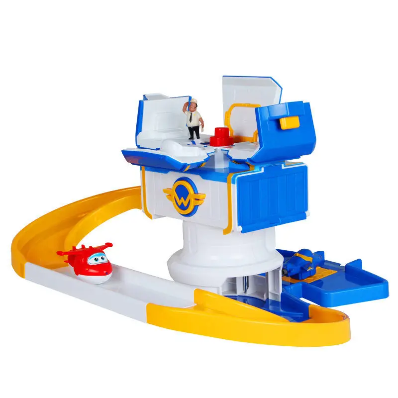 

New Arrive ABS Super wings Control Centre with Planes Action Figures Transformation Toys children Christmas Gifts