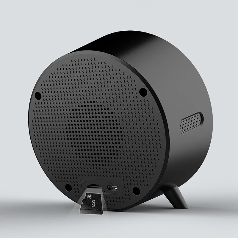 См. Меня здесь S5 беспроводной Будильник Bluetooth динамик поддержка Sd карты экран дисплей сна громкий динамик с Fm динамик s