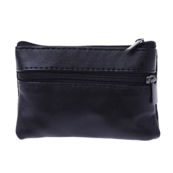 

Soft Men Women Card Coin Key Holder Zip Leather Wallet Pouch Bag Purse Gift New