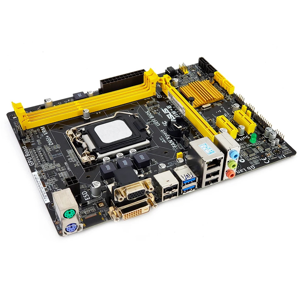 Материнская плата Asus H81M-E H81 LGA 1150 Core i7 i5 i3 DDR3 16G SATA3 USB3.0 Micro-ATX оригинальная б/у материнская плата