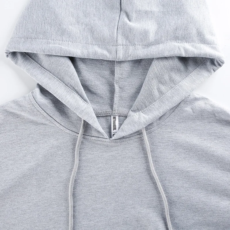 Pullovers Hooded Cotton Women's Hoodies Long Sleevele 3 Colors Solid Casual Female Sweatshirt Short Tops 2017 Women's Clothing (20)