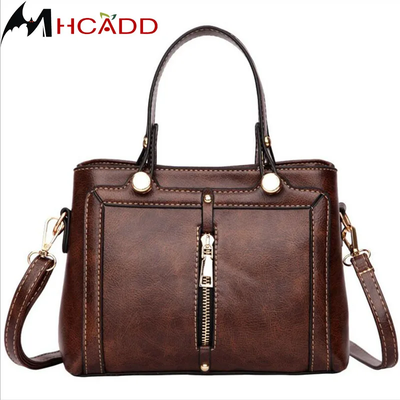 

MHCADD 2019 New Retro Women's Handbag Brand Minimalist Fashion Messenger Shoulder Bag Women Crossbody Bags Totes Handbags