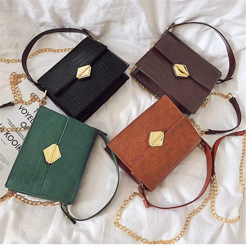 

2019 new fashion women's luxury handbag High Quality messager bag handbag shoulder bag Vintage portable small square bag