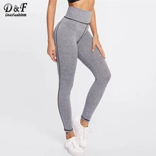 Dotfashion, серые, с высокой талией, из мрамора, вязаные, для тренировок, леггинсы для женщин, трендовые продукты, весна, повседневные, спортивные, для фитнеса, леггинсы, брюки