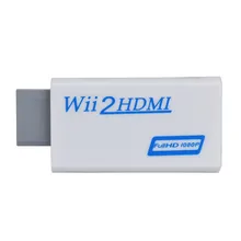 Full HD HDMI 1080P конвертер адаптер с 3,5 мм аудио выход для wii 2 Прямая поставка