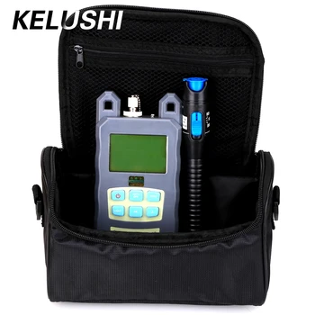 

KELUSHI 2 in 1 FTTH Fiber Tool Kit With Fiber Optical Power Meter +1mW 5KM plastic Visual Fault Locator Fiber Optic Cable Tester