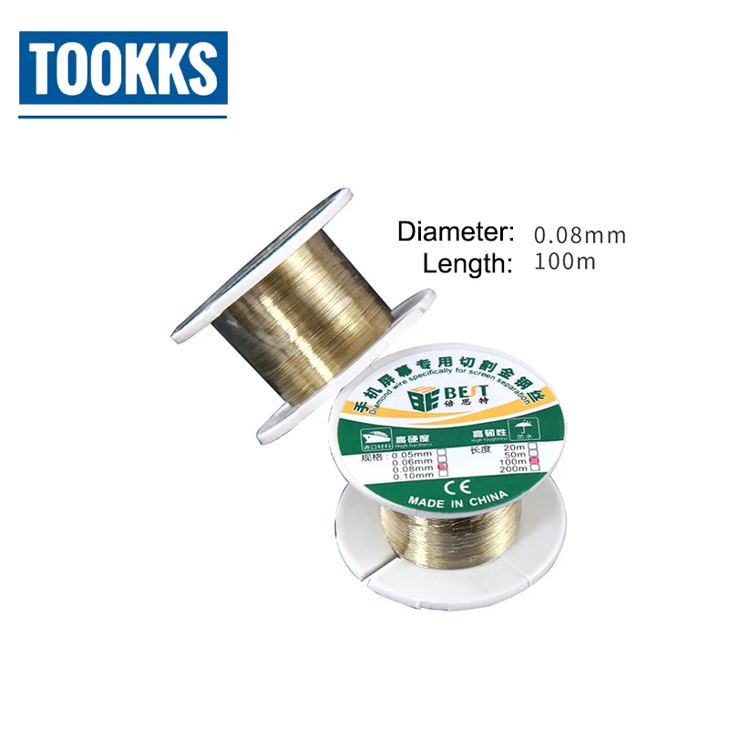 0 06/0 08/0 1 мм 100 м Мобильный телефон ЖК экран сепаратор линия резки провода для iPhone