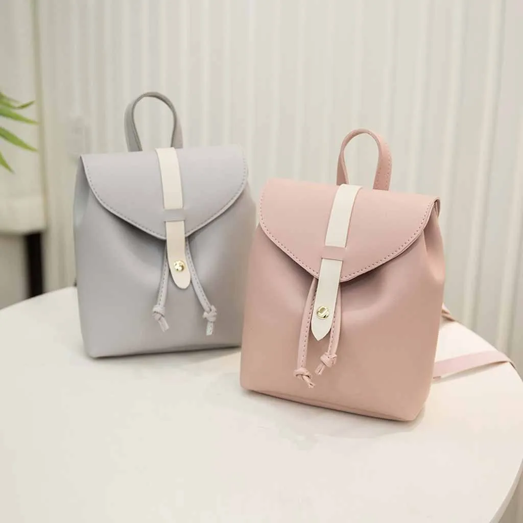 

2019 Fashion Lady Shoulders Small Backpack Letter Purse Mobile Phone Back pack Bag mini black gifts Free Shipping