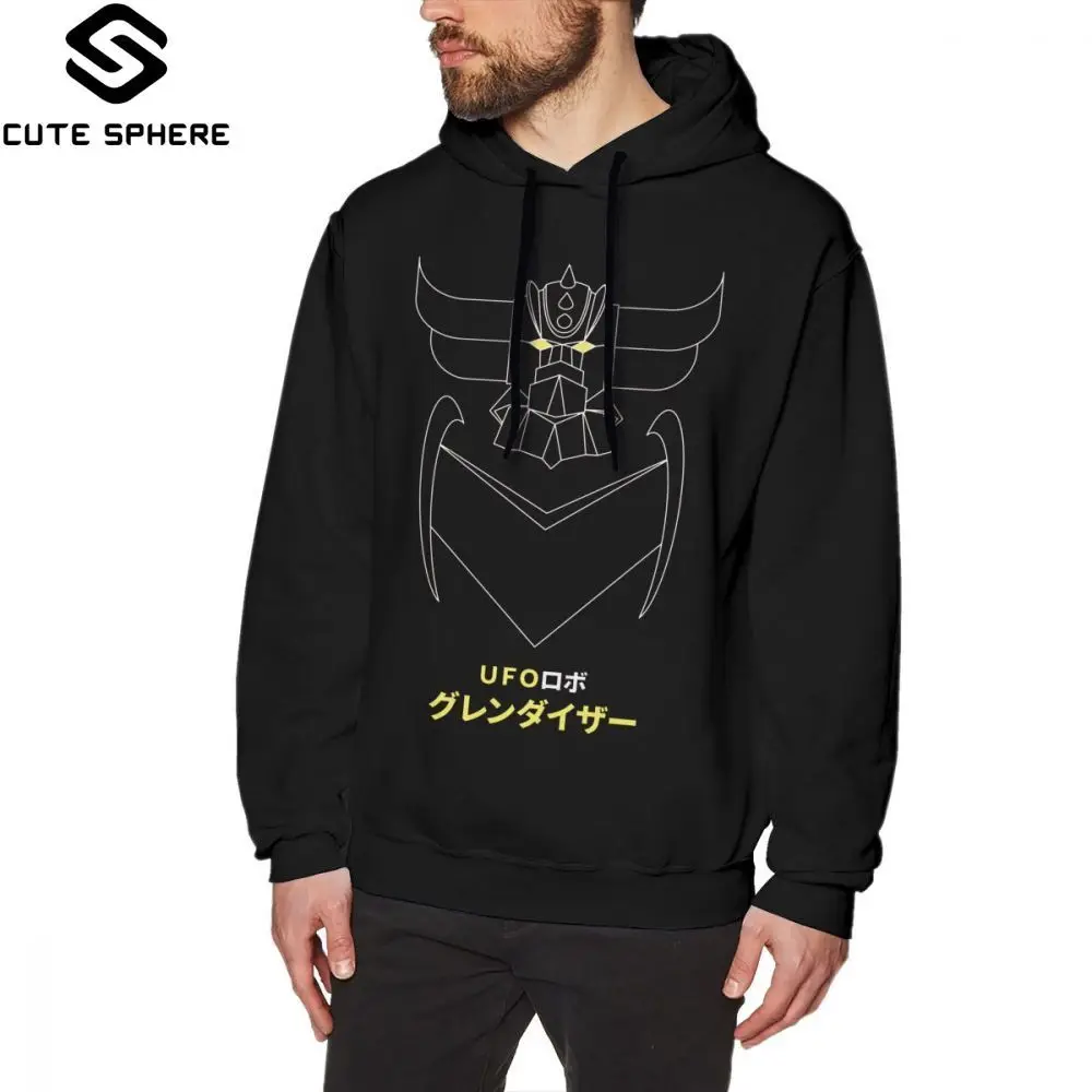 

Mazinger Hoodie Grendizer Outline Version Hoodies Nice XXL Pullover Hoodie Streetwear Long Length Mens Red Warm Cotton Hoodies