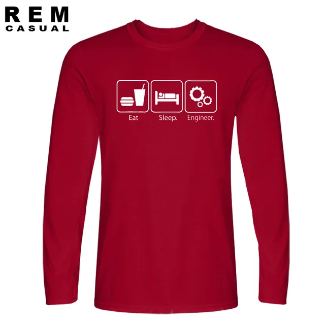 New Fashion T Shirts Eat Sleep Engineer 