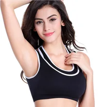 New Arrival Sweat Quick Drying Shockproof Sports Bra Brand Fitness Underwear Running Sleep Vest Crop Top Seamless Sports Bra