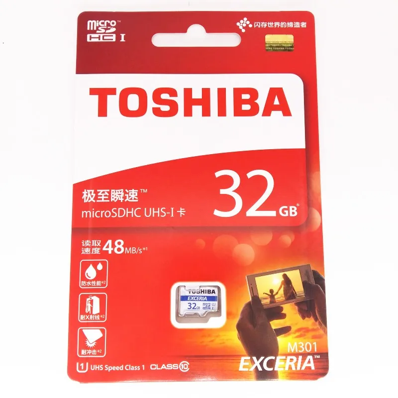 TOSHIBA Micro SD Card 64 ГБ 32 ГБ оперативной памяти, 16 Гб встроенной памяти класса 10 48 МБ/с. UHS-1, TF карта, Micro SDHC для смартфон планшет Xiaomi lenovo