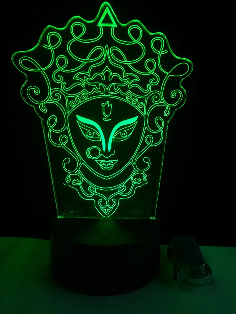 Уникальный китайский стиль 3D Пекинская опера светодиодный светильник инновационный декоративный гаджет 7 цветов Изменение ночник USB Домашнее освещение RC подарок