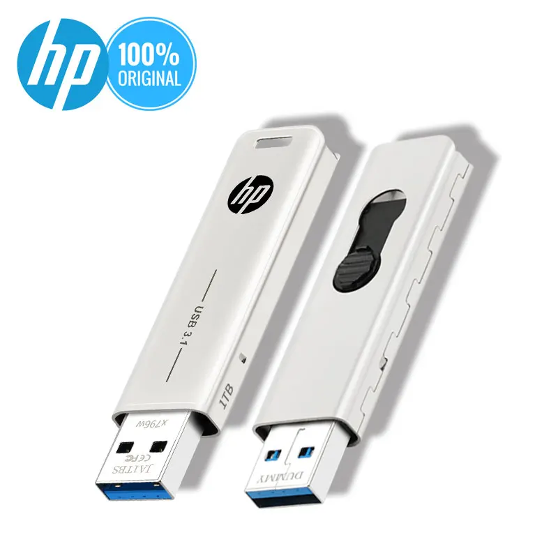 Hewlett Packard USB Flash 32 Гб 64 Гб 128 ГБ 256 ГБ 512 ГБ Флешка Cle флэш-накопитель USB на ключ креативная металлическая флеш-карта памяти